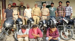 पुलिस ने चोरी की 2 एक्टिवा, 9 मोटरसाइकिल सहित तीन को किया गिरफ्तार