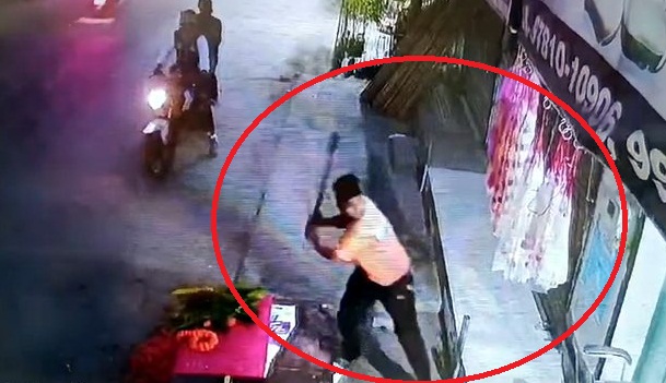 रेलवे रोड़ पर युवकों ने की मारपीट और तोड़फोड़, घटना CCTV में कैद