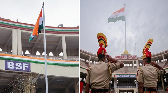 स्वतंत्रता दिवस पर देशभक्ति से झूम उठा अटारी बॉर्डर; बीटिंग द रिट्रीट सेरेमनी देखने आए लोगों में दिखा जोश